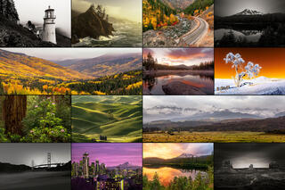 collage of fine art prints by Randy Bott photography