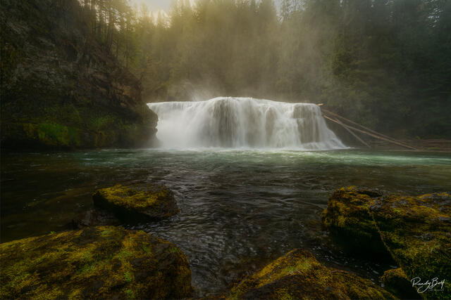 Lewis River Falls in the spring time