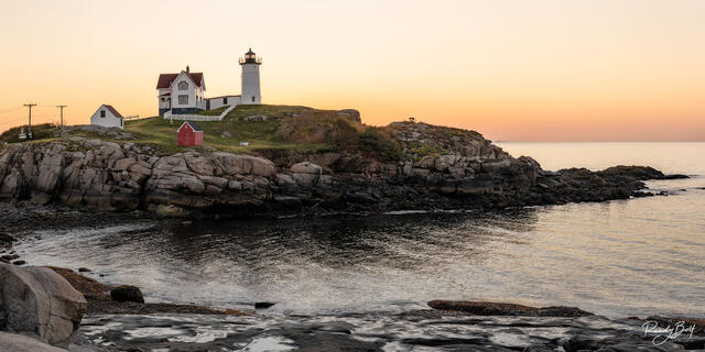 Sunrise at the Nubble Lighthouse in York, Maine
