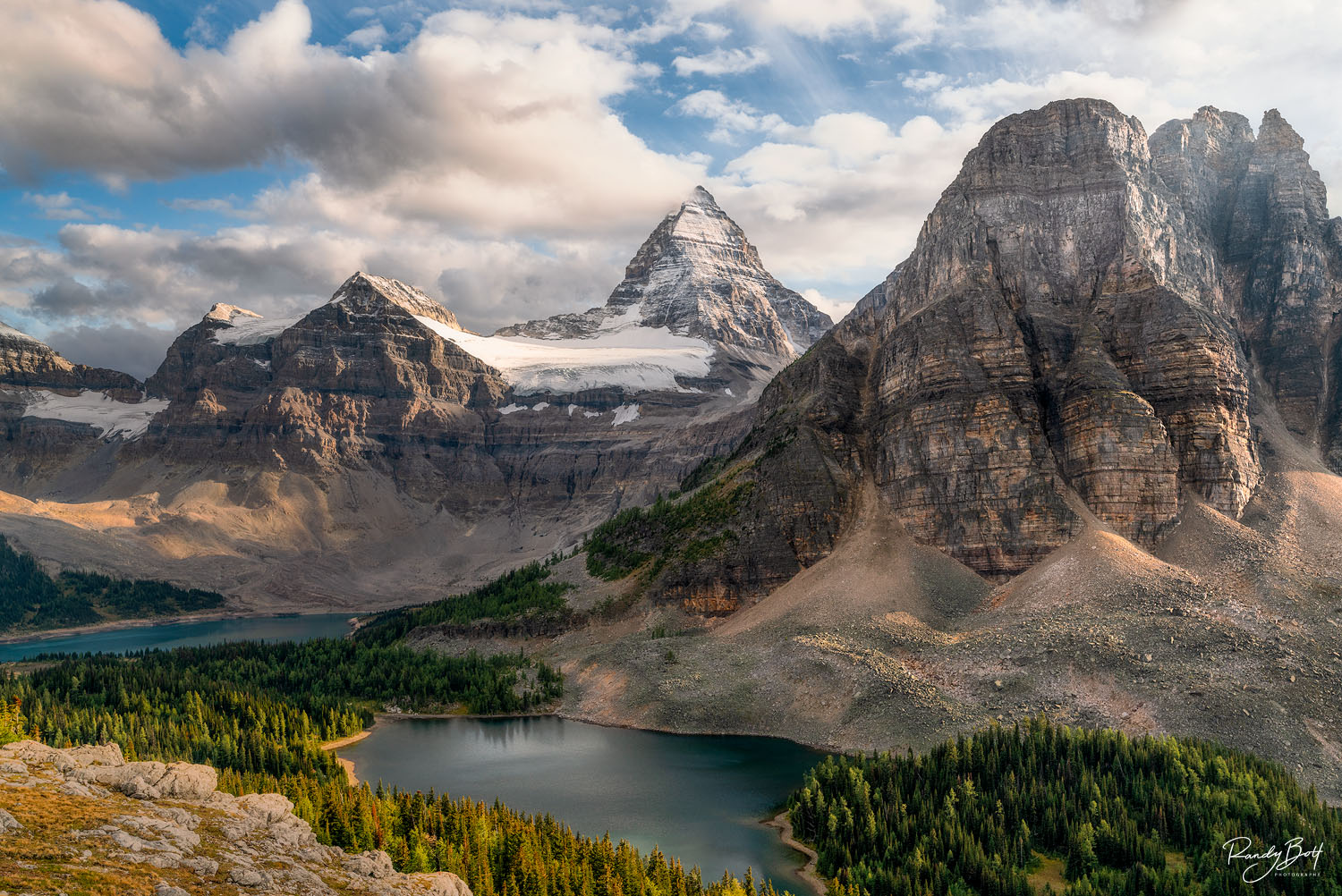 Assiniboine Sunset Sunset at Mount Assiniboine Provincial Park in British Columbia from The Nub