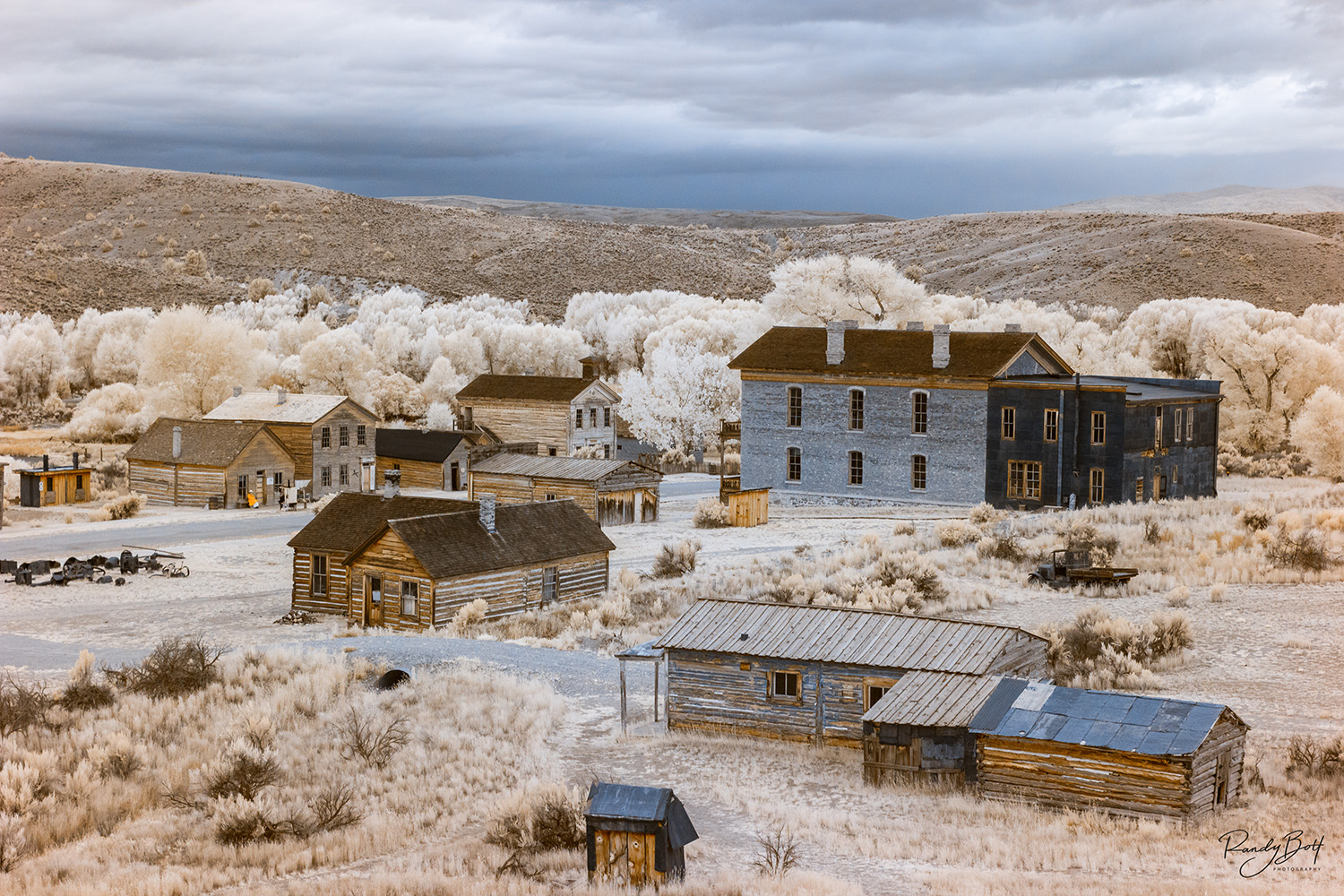 Bannack Townsite infrared bannack ghost town in Montana