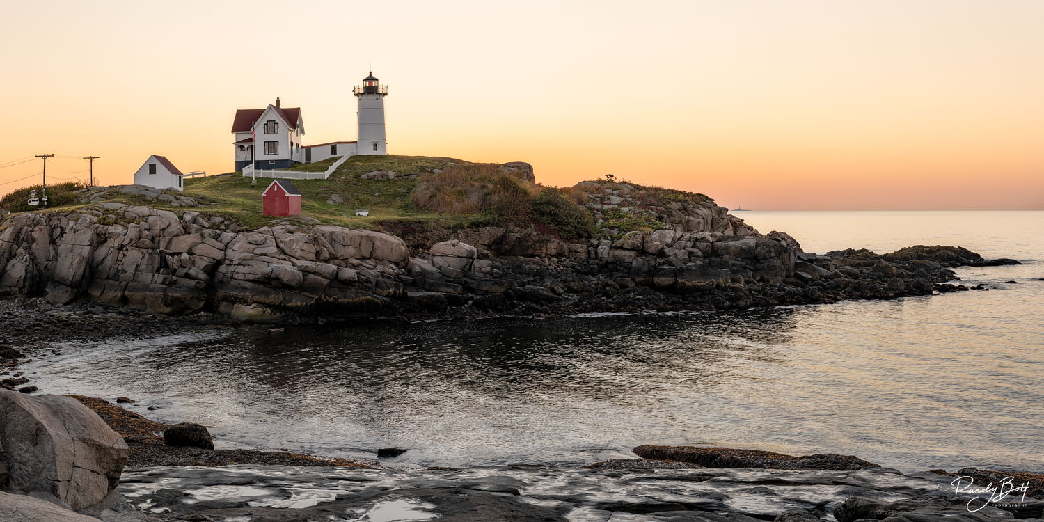 Sunrise at the Nubble Lighthouse in York, Maine